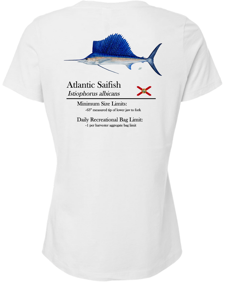 Women's Classic Sailfish Short Sleeve V-Neck T-Shirt