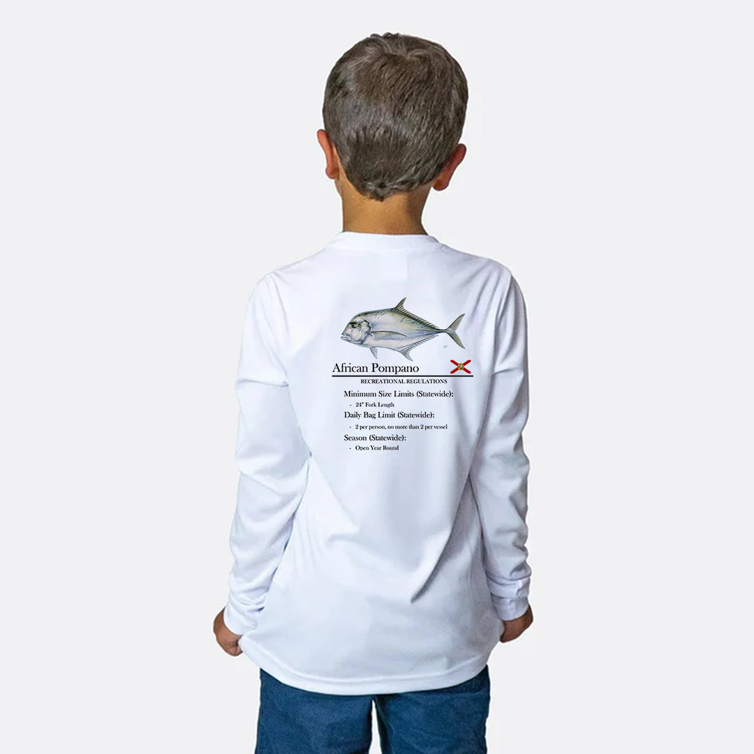 Youth Classic African Pompano Performance Shirt • Long Sleeve