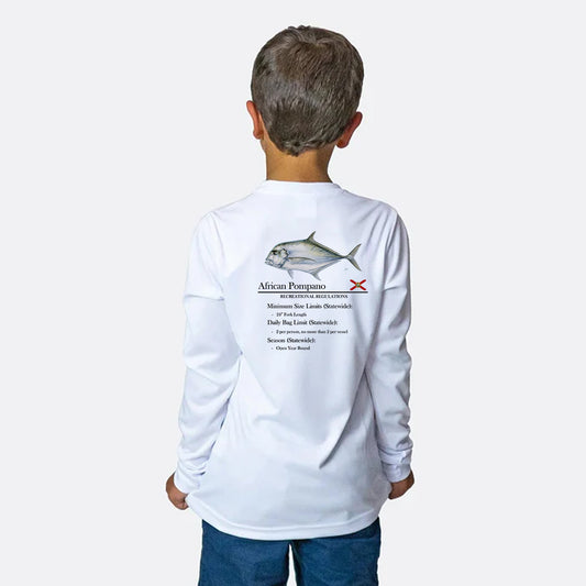 Youth Classic African Pompano Performance Shirt • Long Sleeve