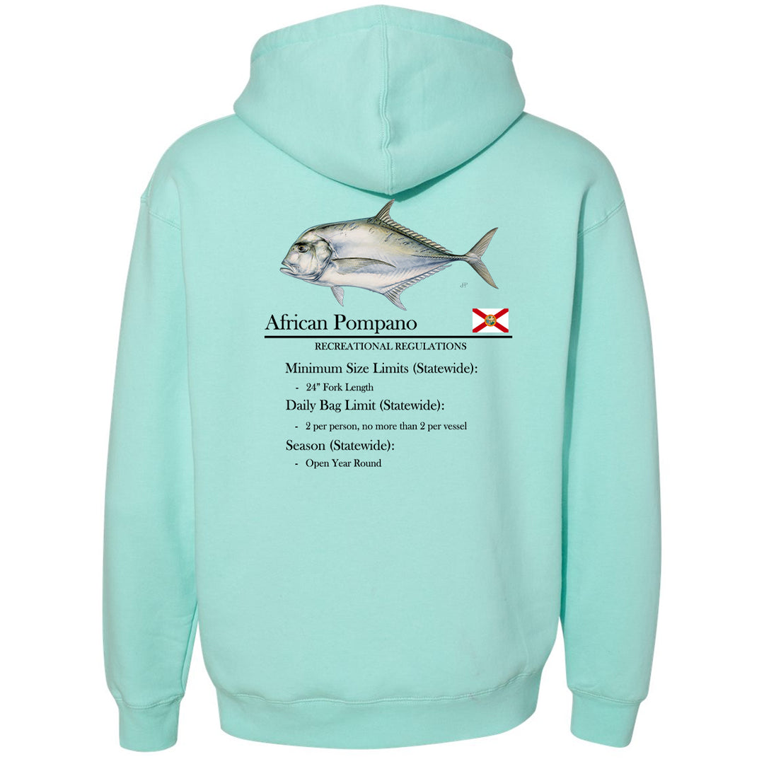 Classic African Pompano Heavyweight Hooded Sweatshirt