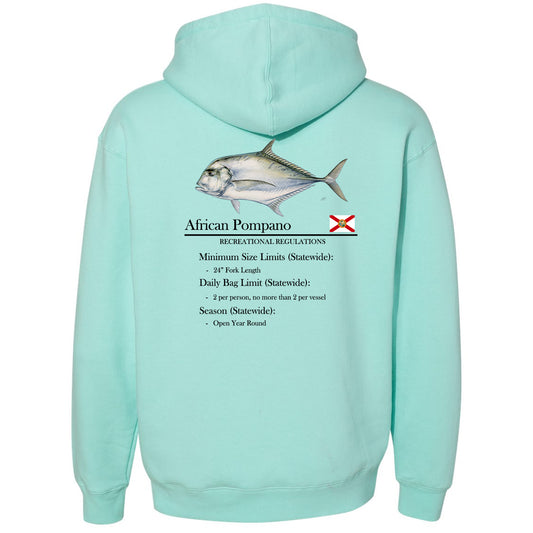 Classic African Pompano Heavyweight Hooded Sweatshirt
