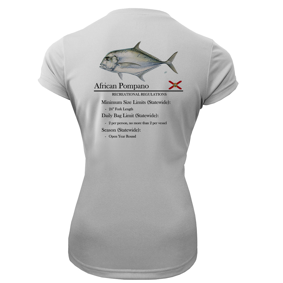 Women's Classic African Pompano Performance Shirt • Short Sleeve