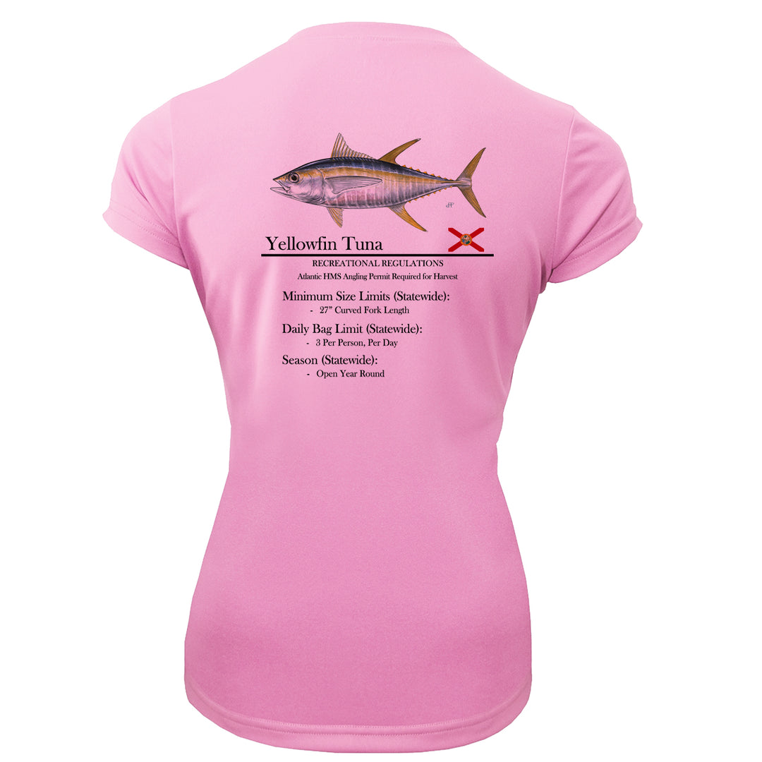 Women's Classic Yellowfin Tuna Performance Shirt • Short Sleeve