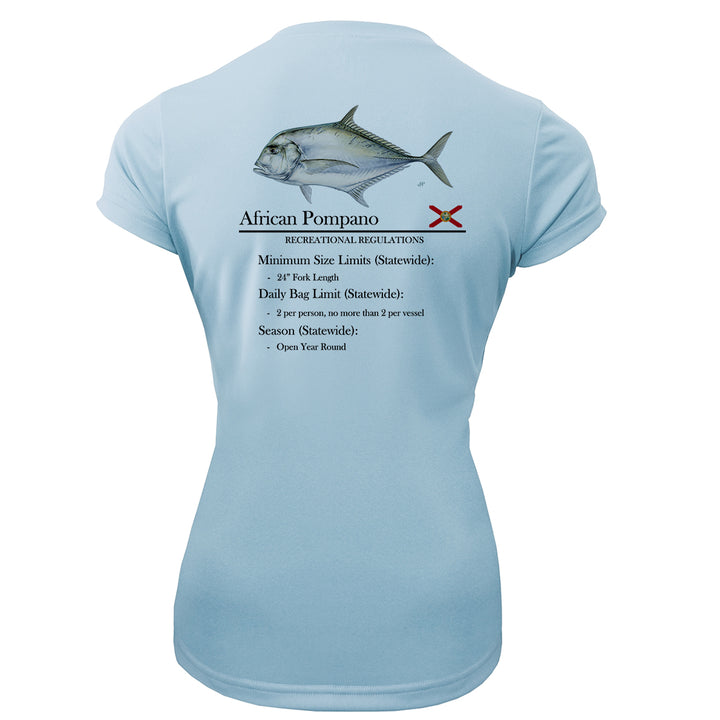 Women's Classic African Pompano Performance Shirt • Short Sleeve