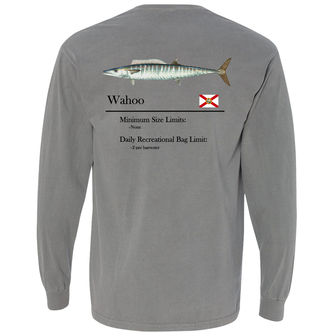 Classic Wahoo Heavyweight Cotton Long Sleeve Pocket T-Shirt