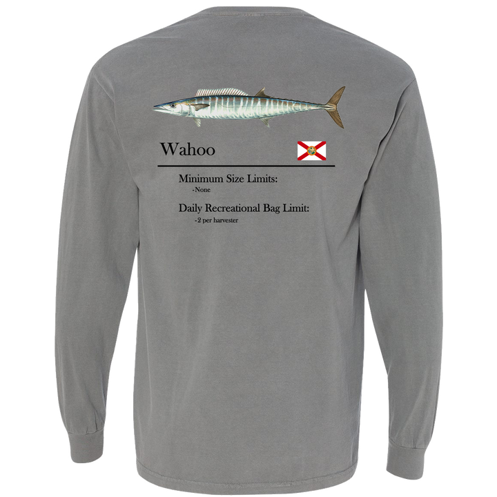 Classic Wahoo Heavyweight Cotton Long Sleeve Pocket T-Shirt
