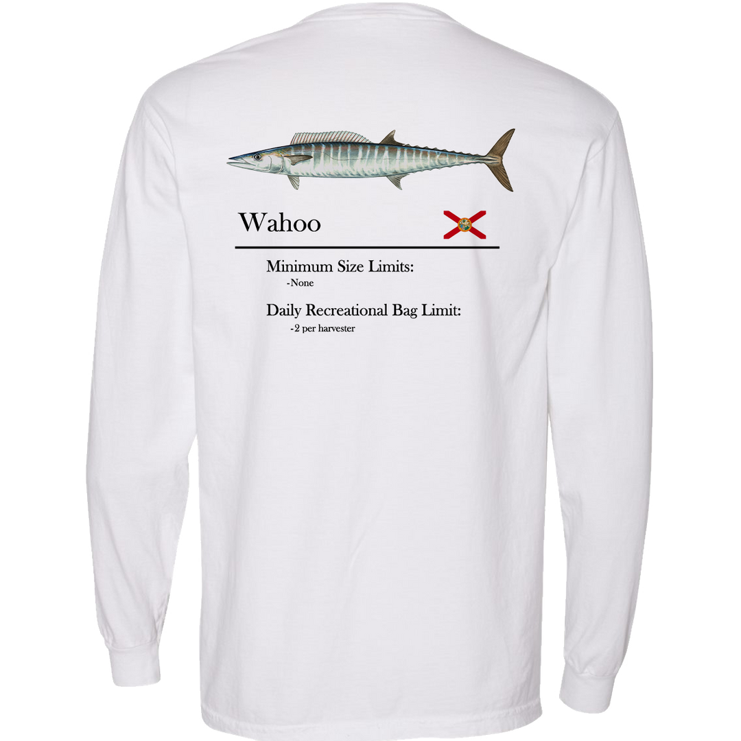 Classic Wahoo Heavyweight Cotton Long Sleeve Pocket T-Shirt