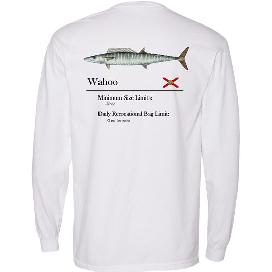Classic Wahoo Heavyweight Cotton Long Sleeve Pocket T-Shirt