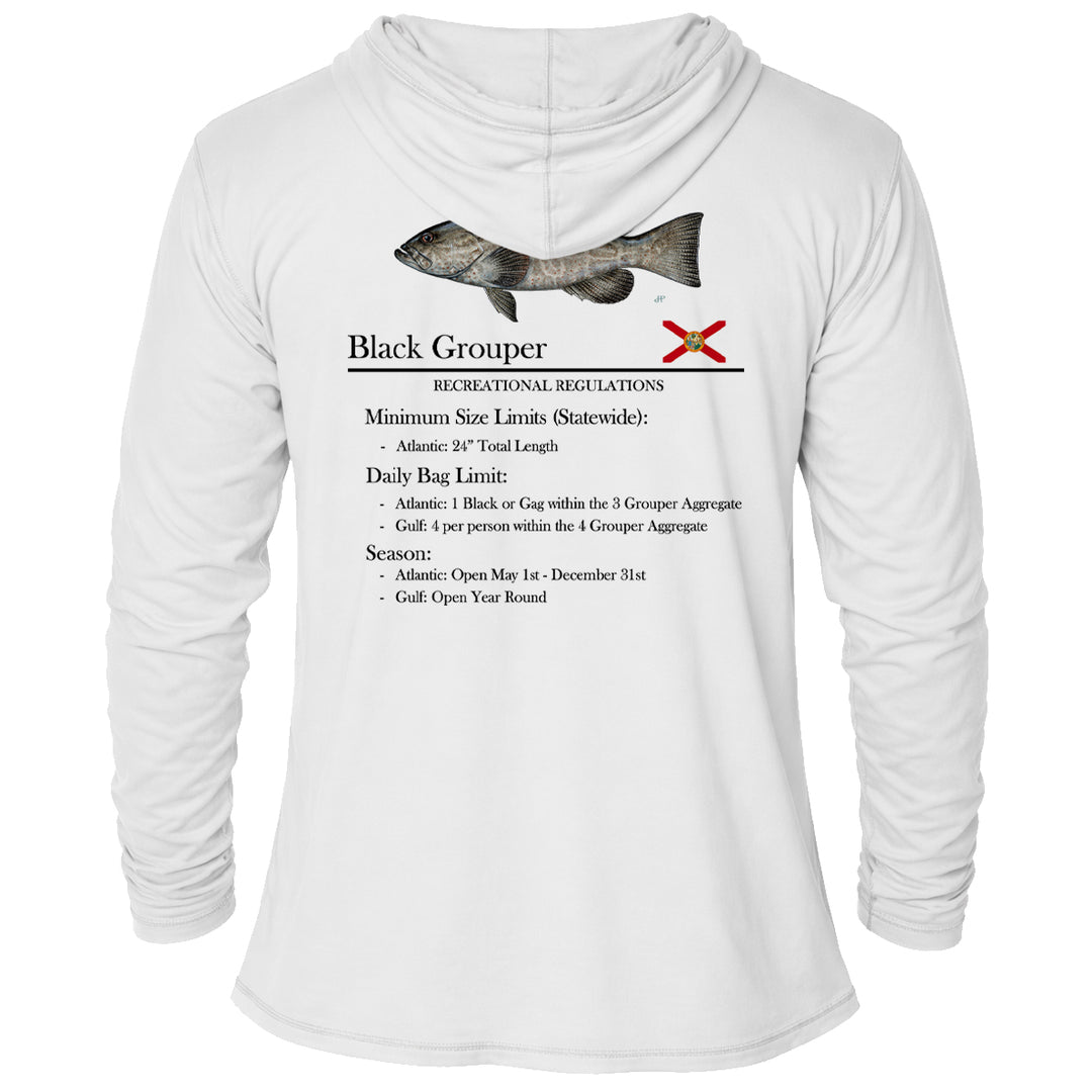 Youth Classic Black Grouper Performance Hoodie