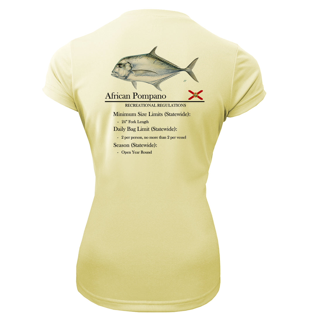 Women's Classic African Pompano Performance Shirt • Short Sleeve