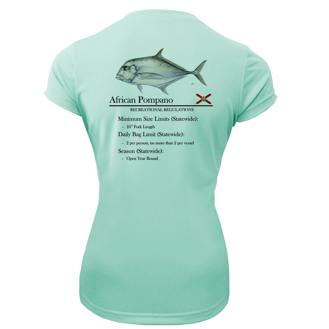 Women's Classic African Pompano Performance Shirt • Short Sleeve