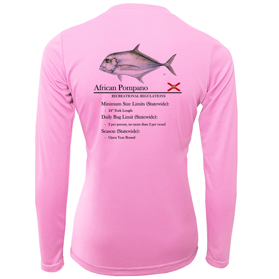 Women's Classic African Pompano Performance Shirt • Long Sleeve