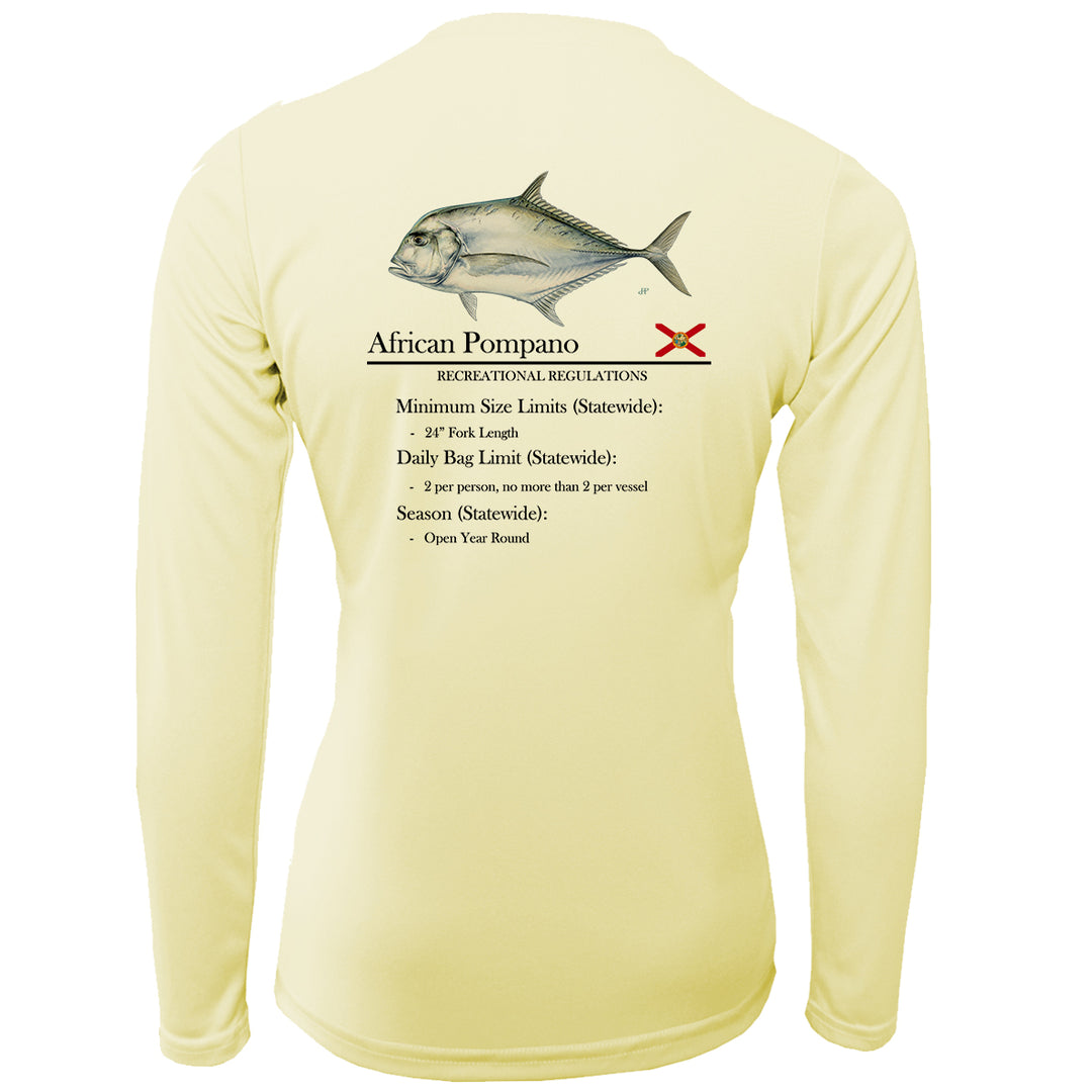 Women's Classic African Pompano Performance Shirt • Long Sleeve