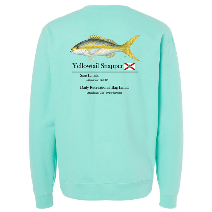 Classic Yellowtail Snapper Midweight Crewneck Sweatshirt